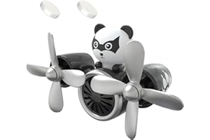 DUHKHAS Pilot Car Air Freshener, Cute Duck Car Vent Clip Air Freshener Automotive Air Outlet Fan Diffuser, Automotive Interiors Vent Decoration (Panda)