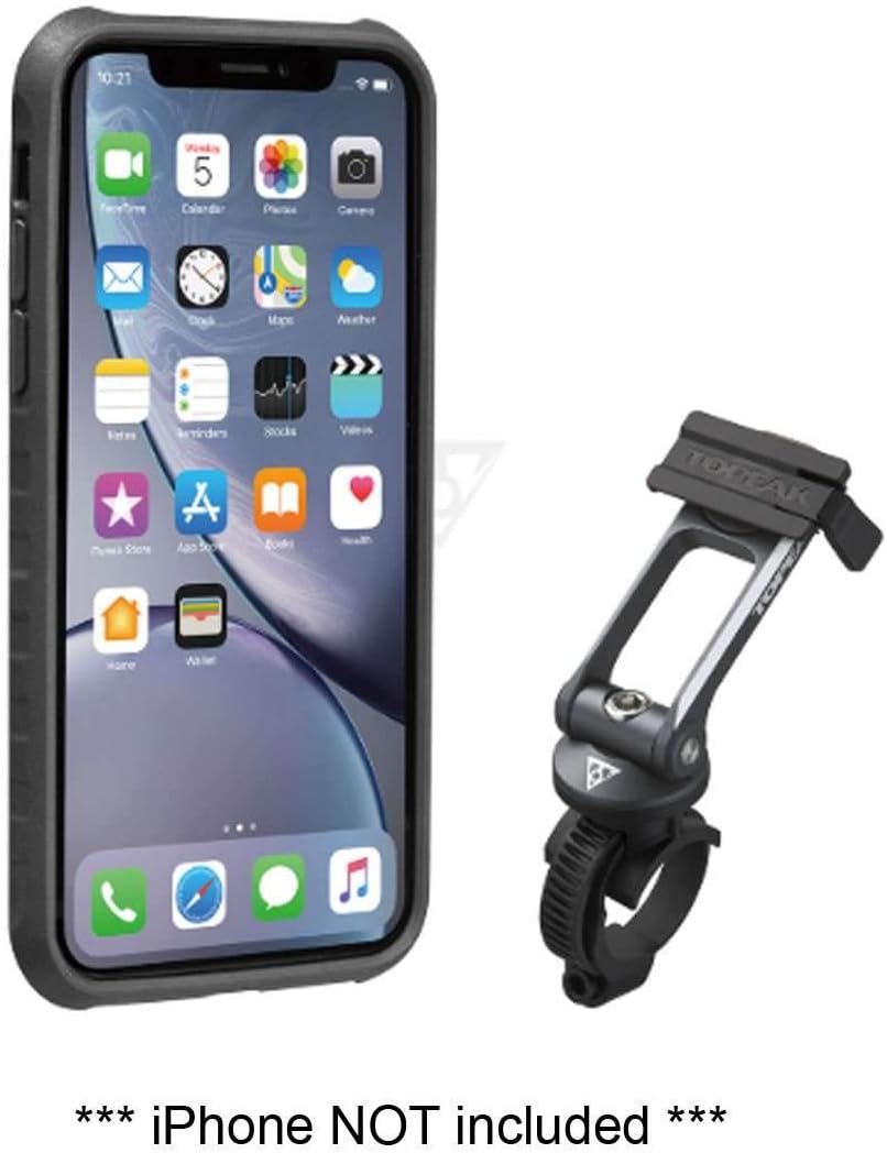 Topeak Ridecase with Mount - Fits iPhone XR, Black/Gray