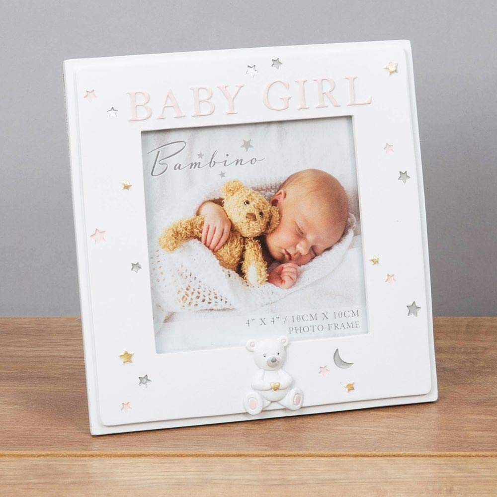 Widdop 4' x 4' - Bambino Resin Baby Girl Photo Frame CG1633