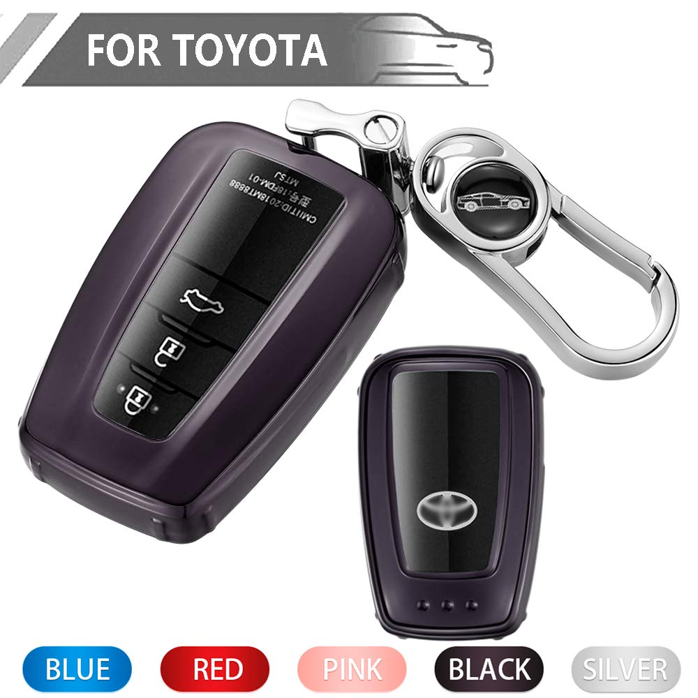 Buy Key Fob Cover for Toyota, Soft TPU Key Fob Case All-Around ...