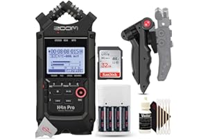 TEDS ELECTRONICS Zoom H4n Pro 4-Input / 4-Track Digital Portable Audio Handy Recorder With Onboard X/Y Mic Capsule (Black) + Accessory Kit
