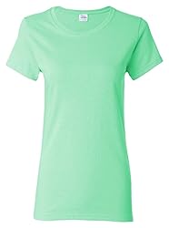 Gildan Women's Heavy Crewneck Cap Sleeve