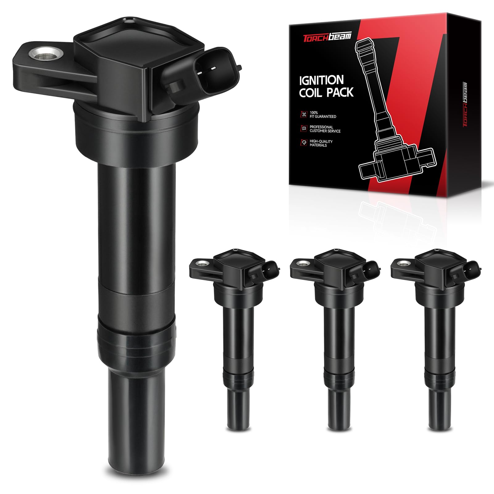 Torchbeam 4 Ignition Coil Pack UF651 Fit for 2.0