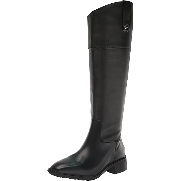 Amazon.com | Sam Edelman Mable Equestrian Boot Black Leather