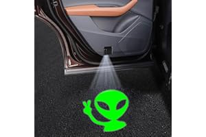 LMZLJZ 2PCS Car Door Lights,Dragonfly Door Lights Logo Projector LED Shadow Welcome Lamp,Car Accessories Dragonfly Gifts for Women Men,Suitable for All Vehicles Motorcycle Bike (Alien)