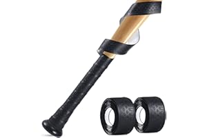 Gonex Bat Grip Tape for Baseball Softball, 1.1mm 40.16'' Pro Feel Full Adhesive Back Baseball Bat Grip (1 Pack/2 Packs)