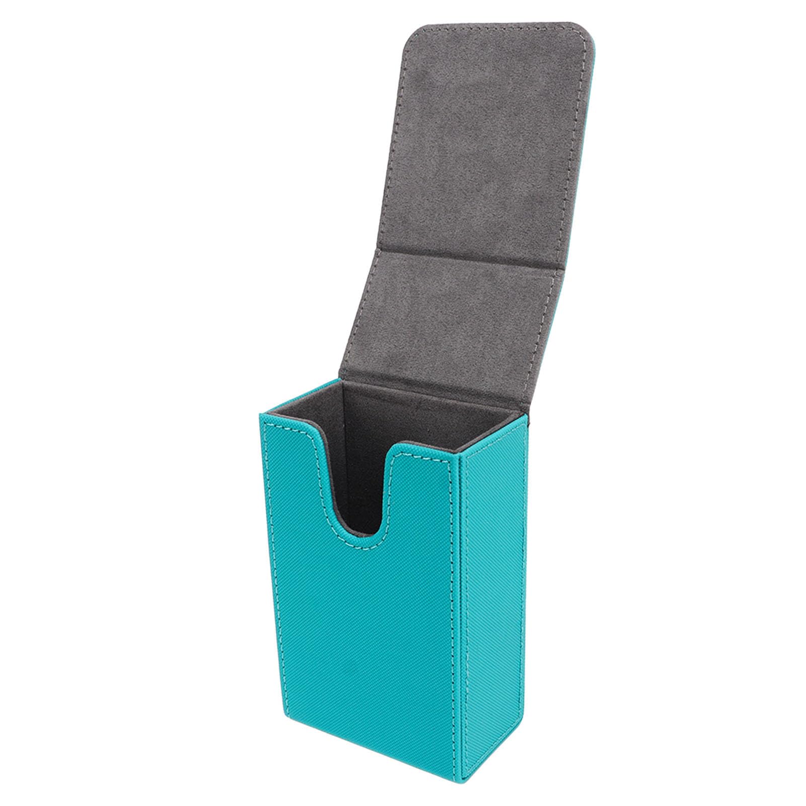 Tnfeeon Tarot Storage Box, Tarot Card Case Moon Patten Groove Design Non-Slip Line for Poker Game (Blue Green)