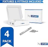 XFORT Richmond Lever Latch Door Handles 4 Pairs Polished Chrome Internal Wooden view 2