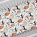 Carousel Designs Navy and Orange Woodland Animals Crib Sheet - Organic 100% Cotton Fitted Crib Sheet - Made in The USA