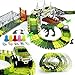 ROSYKIDZ Dinosaur Toys Building Tracks, [175 Pcs Toy Set] Slot Car Race Track Includes 2 Vehicle & 2 Dinosaurs & 10 Stamps for Kids 3 4 5 6 7 8 Years Old Boys Girls Gifts