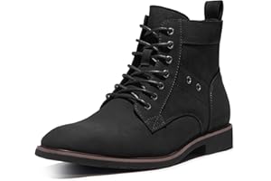 TruVeld Men's Casual Derby Lace Up Boots Fashion and Comfort Ankle Boots