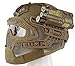 Myheartgoon NEW development Tactical Fast Helmet with Tactical Mask with Goggle for Airsoft Paintball (TAN)