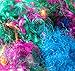 Saree Silk Fiber Multicolor Throwsters Waste for Felting, Spinning Fiber - 100 gm (3.52 oz)