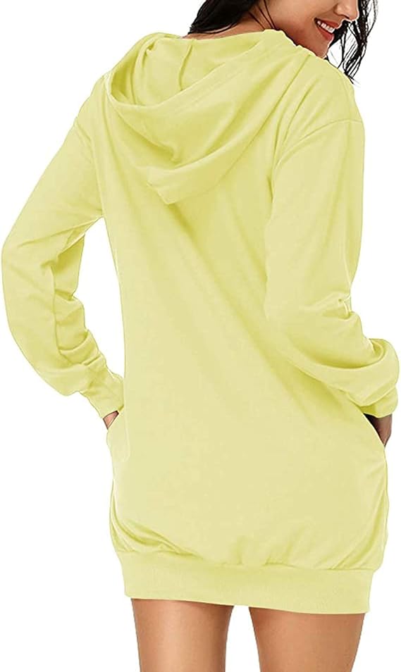 Amazon Co Jp ワンピース レディース 春 冬 裏起毛 定番 カジュアル アウトドアウェア レディースシャツワンピース レディース パーカー プルオーバーフード付き トレーナー 無地 体型カバー ゆったり おしゃれ マキシワンピース かわイイ 服 ファッション小物