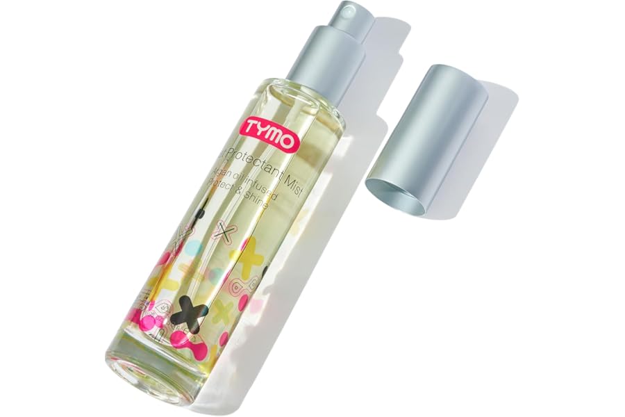 TYMO Heat Protectant Spray for Hair with Argan Oil for Styling Tools, Heat Protection Spray to Smooth & Hydrate, Natural Clean Formulation, Multi-benefit Treatment, Lightweight for All Hair Types