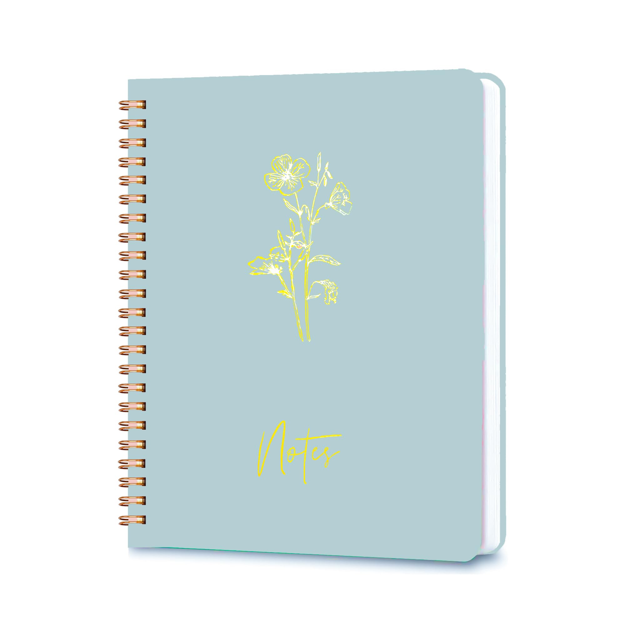 Photo 1 of Erenou Spiral Journal Notebook for Women,A5 Aesthetic Notebook, 8"X6" college-ruled writing journal, cute notebook suitable for work notebooks, school notebooks and bible journal