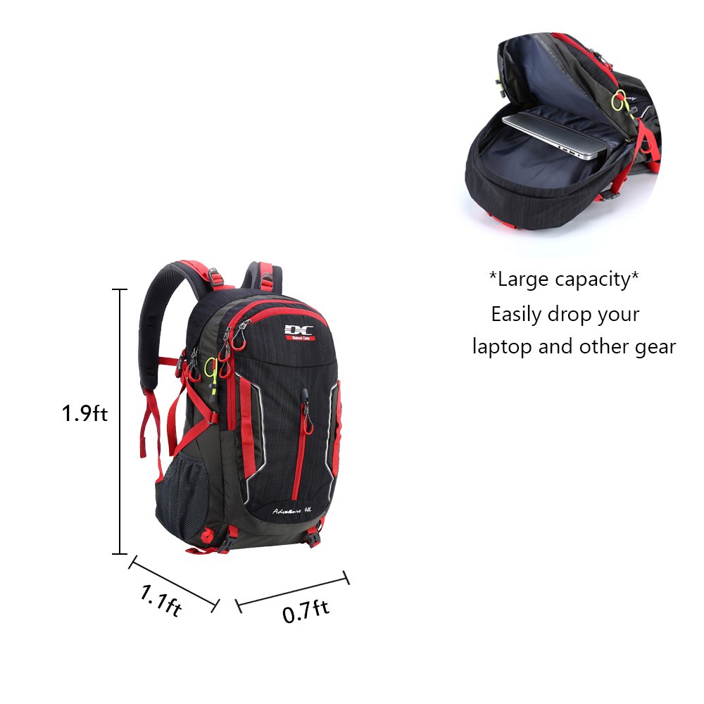 Outdoor Ultralight Waterproof Sport Backpack - Diamond Candy Trekking Rucksack with Rain Cover for Mountaineering Hiking Camping Travel Multi-functional Daypack