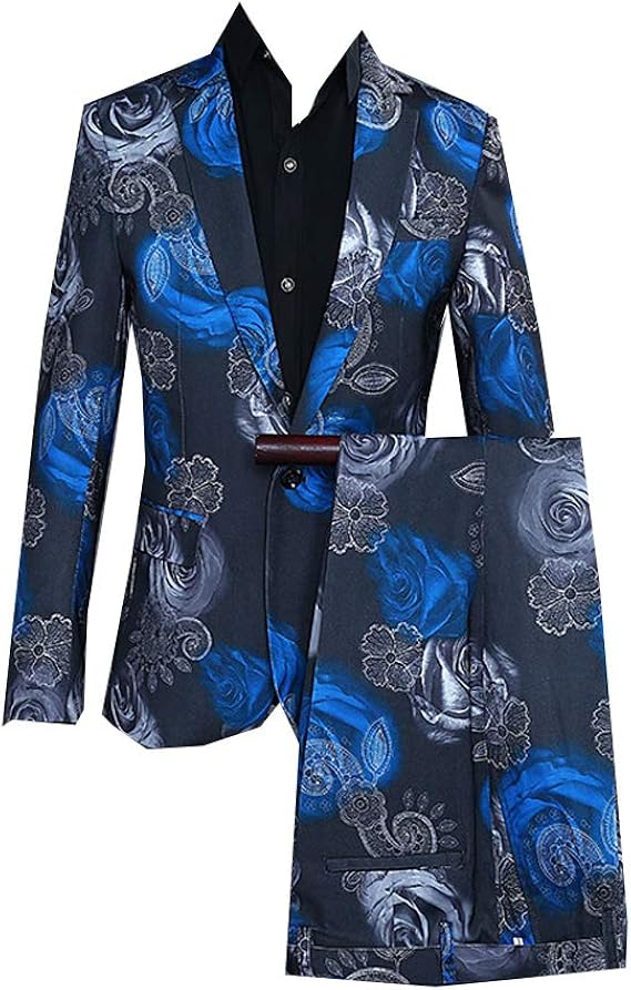 Amazon Co Jp 花柄スーツ メンズ ファッション 花柄上下セットスーツ ビジネス ウエディング 結婚式 カジュアルスーツ 1つボタン 紳士礼服フォーマルスーツ 演出服 ステージ衣装 王子様 貴公子 演奏会 結婚式 演劇オペラ声楽 コスプレ衣装 服 ファッション小物