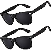 LINVO Polarized Sunglasses for Men Womens Driving Sun glasses Shades 80's Retro Style Design Square