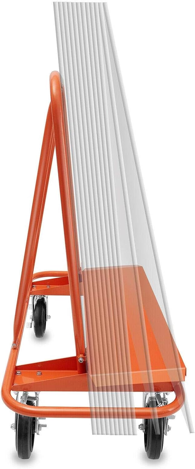 Drywall Sheet Cart Plywood Panel Dolly Trolley Truck 4 Swivel Wheels