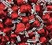 Hershey's Kisses, Milk Chocolate with Almonds, Red Foil (Pack of 2 Pound)