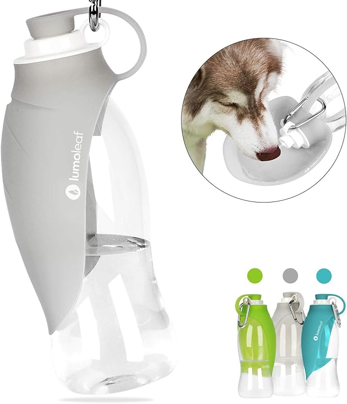 Portable Pet Water Bottle by LumoLeaf, Reversible & Lightweight Water