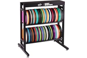 MVP Disc Sports Disc Station Disc Storage Rack (Choose Your Size and Color)