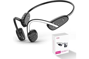 Eixpdaye Bone Conduction Headphones Bluetooth 5.3 Open-Ear Headphones IPX6 Waterproof 8 Hours Long Battery Life Wireless Earphones with Mic Headset for Running, Cycling, Driving, Sports, and Fitness