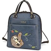 CHALA Convertible Backpack Purse - Women Convertible Shoulder Purse with Adjustable Strap