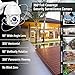 2020 Upgraded Full HD 1080P Security Surveillance Cameras Outdoor Waterproof Wireless PTZ Camera with Night Vision - IP WiFi Cam Surveillance Cam Audio Motion Activated (White)