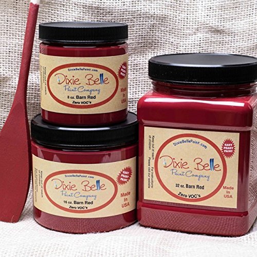 Dixie Belle Paint Company Chalk Finish Furniture Paint (Barn Red) (16oz)