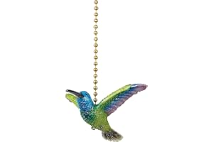 CLEMENTINE DESIGNS Hummingbird Garden Ceiling Fan Pull Light Chain Home Decor