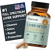 Full Spectrum Liver Cleanse Detox & Repair & Long-term Protection – clinically dosed 250mg Milk Thistle, NAC, ALA, Dandelion, Liver Support Supplement for Liver Health, Made in USA, 60 Capsules