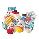 Women's and Men's No Show Socks Low Cut Cotton Ankle Sock (Average, Flamingo)
