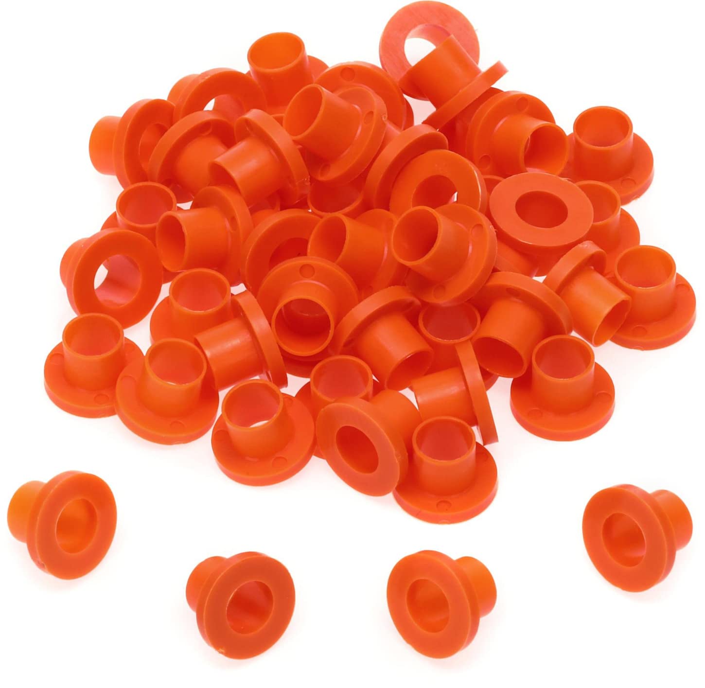 Danmar 50 Pack Nylon Tension Rod Washers - Orange