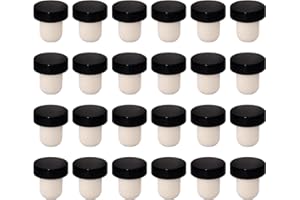 Fjgyjt 24PCS T-Shape Cork Wine Stoppers Black Reusable Wine Sealing Stopper