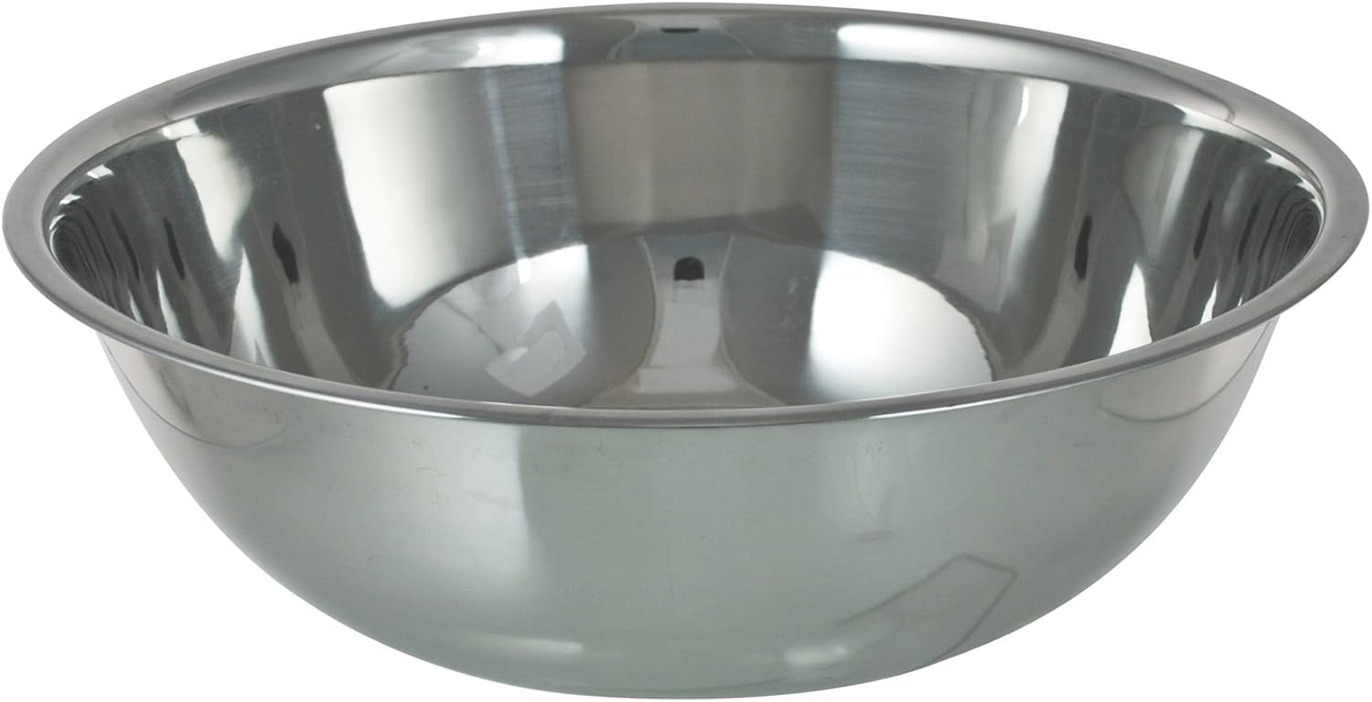 Stainless Steel Catering Large Mixing Bowl Washing Up Bowl (45 cm