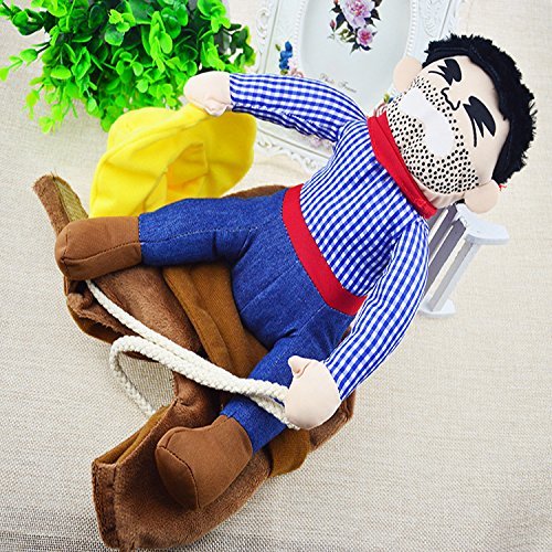 PROtastic Pet Dog Halloween Cowboy Funny Costume Dog Riders Clothes (Extra Large)