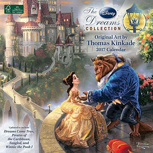 Thomas Kinkade: The Disney Dreams Collection 2017 Wall Calendar, 12" x 12"