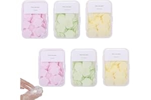 IENSEN 600PCS Portable Mini Soap Sheets – Scented Disposable Hand Washing Paper, Travel-Friendly & Water-Soluble Soap for Camping, Hiking & Outdoor Use