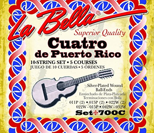 LaBella 700C Cuatro De Puerto Rico Set