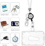 Vicloon Victorini Crystal Transparent Card Holder with Lanyard Set White view 5