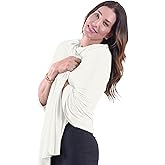 Happyluxe Travel Shawl Wraps for Women - 68x35in Wrap. Lightweight Pashmina, Airplane Travel Blanket Scarf. Made In USA