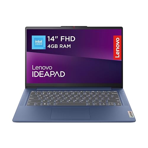 Lenovo IdeaPad Slim 3 | 14 inch Full HD Laptop | Intel N100 | 4GB RAM | 128GB SSD | Windows 11 Home in S mode | Microsoft 365 Personal | Abyss Blue