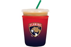 Sok It Java Sok NHL Iced Coffee & Cold Soda Insulated Neoprene Cup Sleeve (Florida Panthers, Small: 16-20oz)