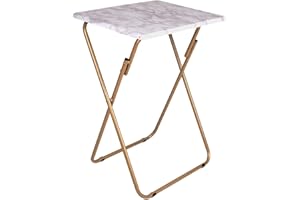GDDGHS Folding Tray Table Folding TV Tray Table, 26 Inch Sturdy Foldable TV Tray Table, Portable Folding Dinner Tray Table for Living Room for Eating, Folding Snack Tray Table 26"H x 18.8"D x 14.9"W