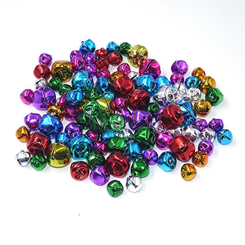 Craft Kits And Supplies 100 Mix Colorful Christmas Jingle Bells