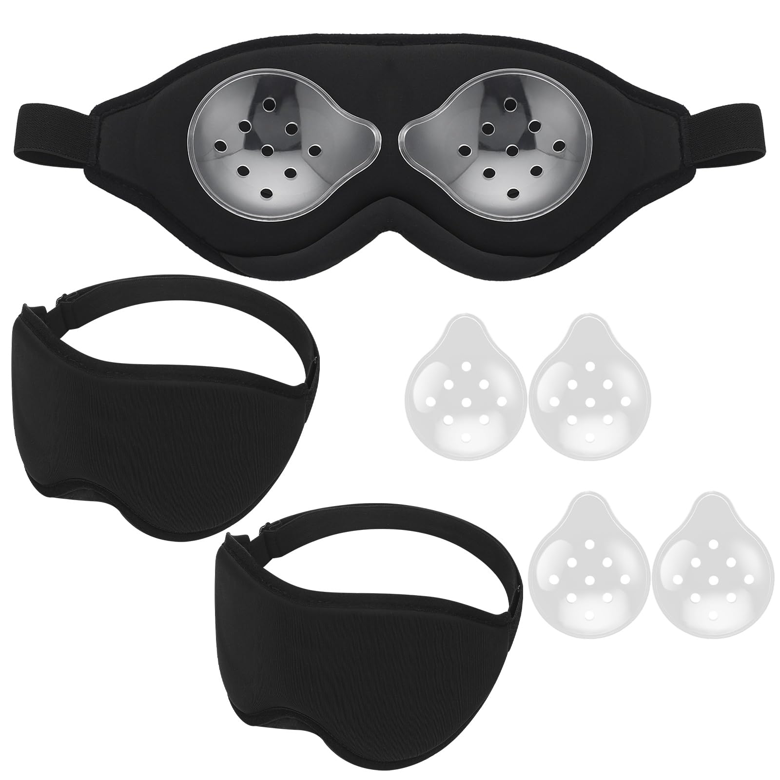 Photo 1 of Geiserailie 2 Pack Eye Shield After Cataract Surgery Sleep Mask with Shield Breathable Eye Cover with Extended Elastic Strap for Sleeping After Surgery