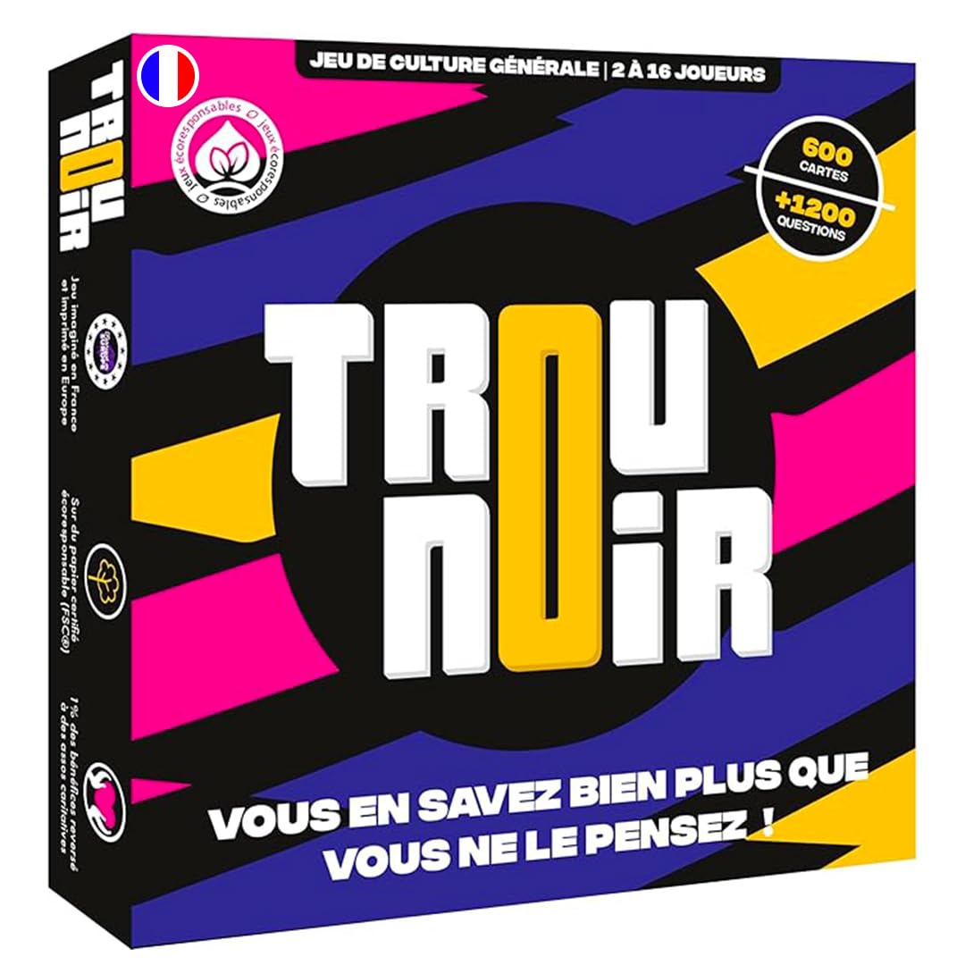 Trou Noir - Jeu de Societe - Jeu d'ambiance et de Stratégie - Quiz Culture Générale Entre Amis ou en Famille - Jeu de Société Adulte - Jeu de Cartes dès 14 Ans