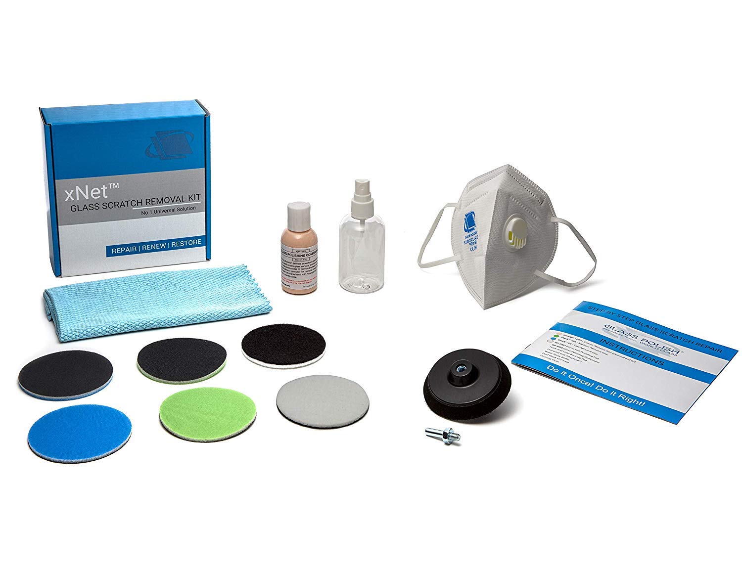 GLASS POLISH GP28003 DIY Glass Scratch Removal System/Removes Scratches, Hard